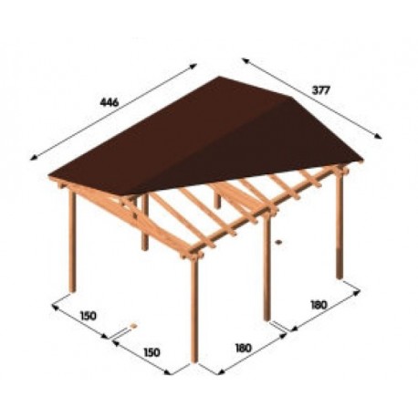 30HD339 GAZEBO A 2 FALDE 446 X 377