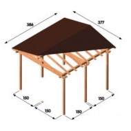 30HD337 GAZEBO A 2 FALDE 386 X 377