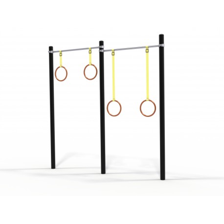 29SXWO1M-1.08 DOUBLE GYMNASTIC RINGS