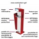 erogatore gel disinfettante da esterni accessori