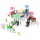 29VP0210 GIOCO PER PARCHI CASTELLO MULTIPROPOSTA CON SCIVOLI
