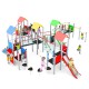 29VP0210 GIOCO PER PARCHI CASTELLO MULTIPROPOSTA CON SCIVOLI