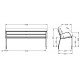 36FMODO10-1800 PANCHINA IN LEGNO E ALLUMINIO