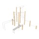 RB2325 PIATTAFORMA ADDOMINALI + SPALLIERA + ANELLI + BARRA VERTICALE + BARRA TRAZIONI + BARRE PARALLELE + BARRE AFFIANCATE