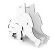 29VP0821 Gioco per parchi scivolo per bambini Elefante