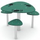 29VP0816 Tavolino e sedute giochi per parchi