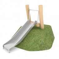 29VP1295RB SCIVOLO PENDIO INOX MONTANTI IN ROBINIA