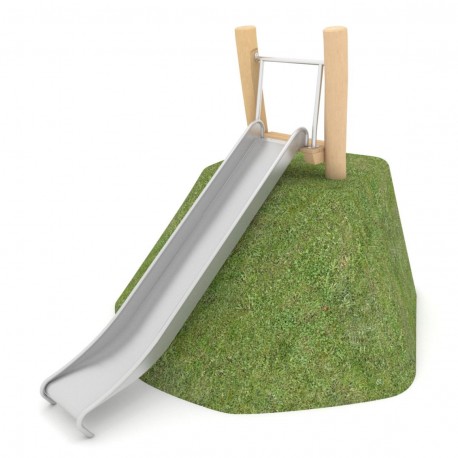 29VP1297RB SCIVOLO PENDIO INOX MONTANTI IN ROBINIA