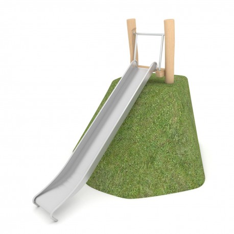 29VP1298RB SCIVOLO PENDIO INOX MONTANTI IN ROBINIA