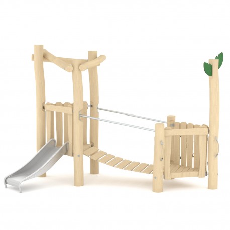 29VP1307RB TORRE SCIVOLO CON PONTE IN ROBINIA