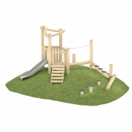 29VP1316RB TORRE SCIVOLO IN ROBINIA CON PERCORSO DI EQUILIBRIO
