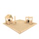 29VP1333RB SABBIERA CASETTA E GIOCHI IN ROBINIA