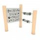 29VP1343RB PANNELLO PALLOTTOLIERE-ALFABETO IN ROBINIA