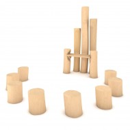 29VP1348RB TRONO E SEDIE IN ROBINIA
