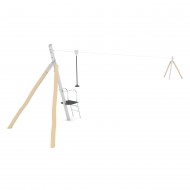 29VP1385RB TELEFERICA MONTANTI IN LEGNO DI ROBINIA