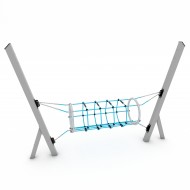 Gioco palestra con tunnel in corda 