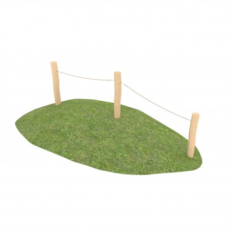 29VP1358RB CORRIMANO CON FUNE IN ROBINIA