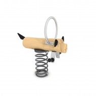 29VP1368RB GIOCO A MOLLA CANE IN LEGNO DI ROBINIA