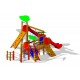 gioco per parchi castello con scivoli